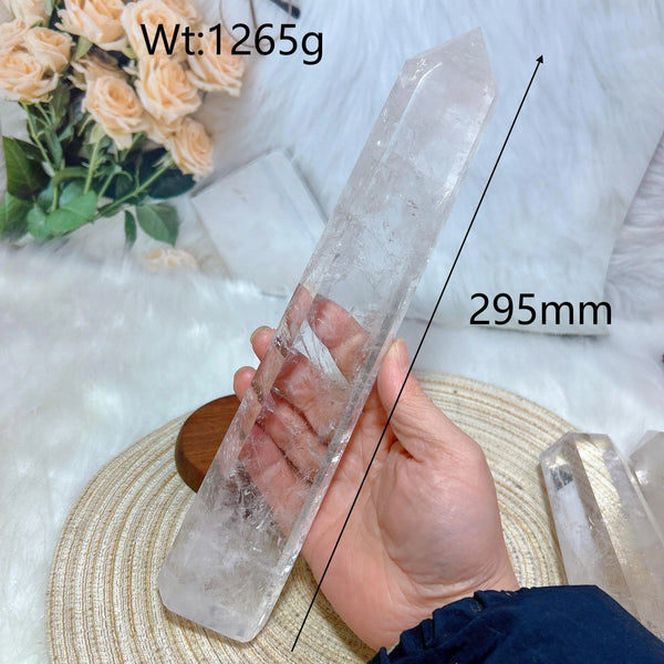 Clear Rainbow Quartz Crystal Tower-ToShay.org