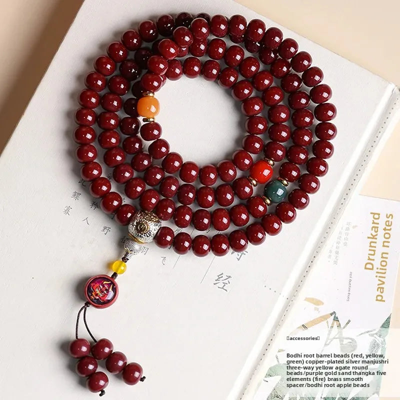 Red Bodhi Mala Beads-ToShay.org