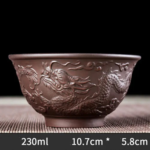 Dragon Clay Tea Cup-ToShay.org