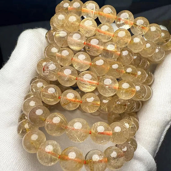 Gold Rutilated Quartz Beads-ToShay.org