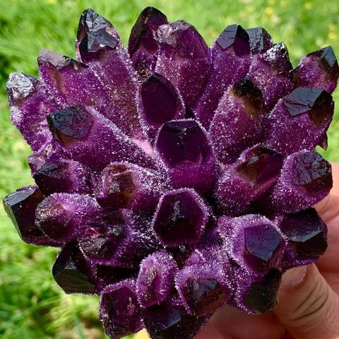 Violet Ghost Phantom Quartz Cluster-ToShay.org