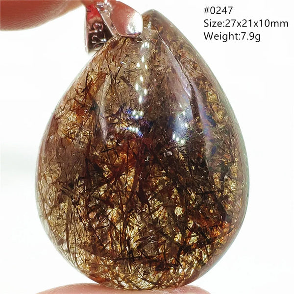 Gold Rutilated Quartz Pendant-ToShay.org