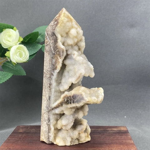 White Fluorite Cluster Point-ToShay.org