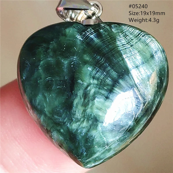 Green Seraphinite Pendant-ToShay.org