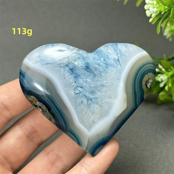Blue Agate Heart-ToShay.org