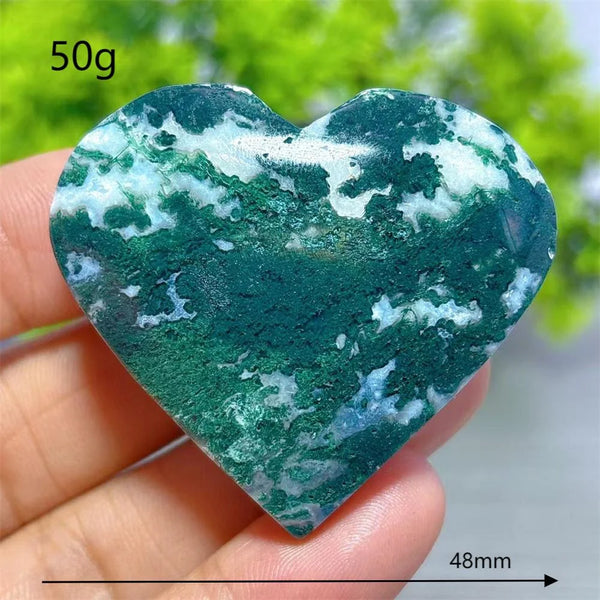 Green Moss Agate Heart-ToShay.org