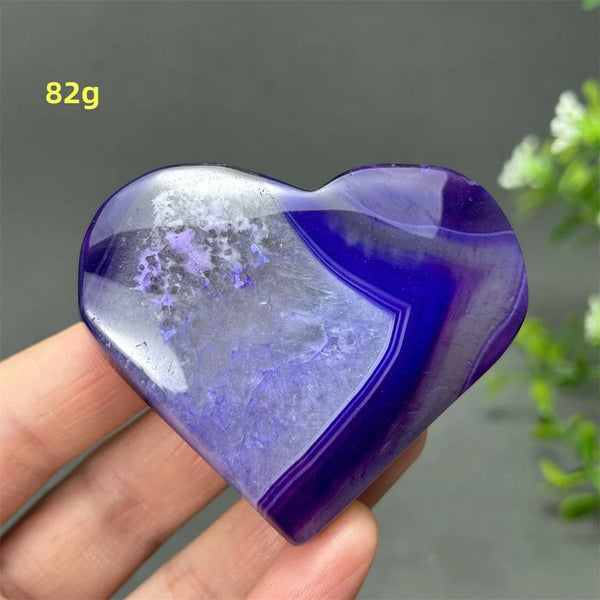 Purple Agate Heart-ToShay.org