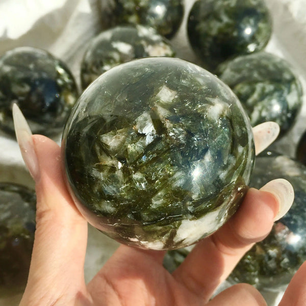 Green Mica Tourmaline Ball-ToShay.org