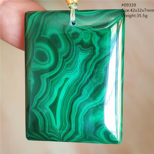 Green Malachite Chrysocolla Pendant-ToShay.org