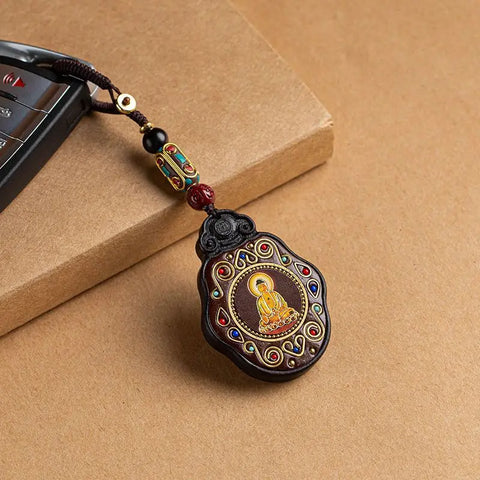 Black Ebony Saint Pendant-ToShay.org