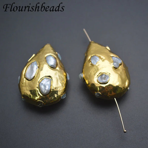 Gold Pearl Paved Beads-ToShay.org