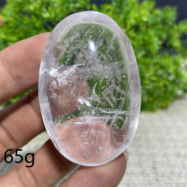 Clear Crystal Palm Stone-ToShay.org