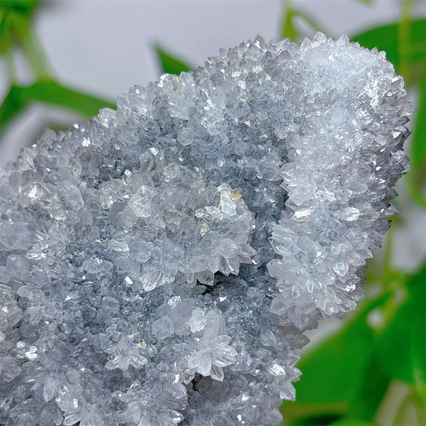 Blue Druzy Calcite Crystal Cluster-ToShay.org