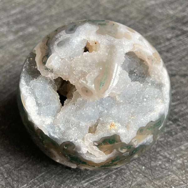 Green Moss Agate Ball-ToShay.org