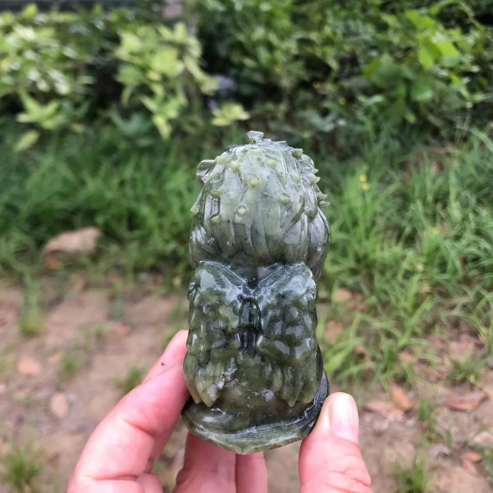 Green Ophiolite Rock Lion-ToShay.org