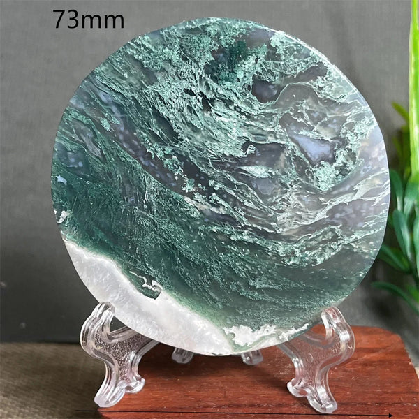 Green Moss Agate Plate-ToShay.org