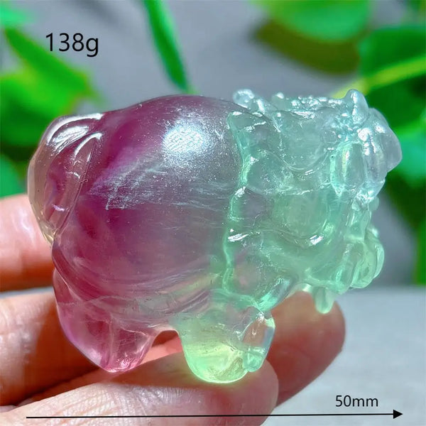 Rainbow Fluorite Dragon Turtle-ToShay.org