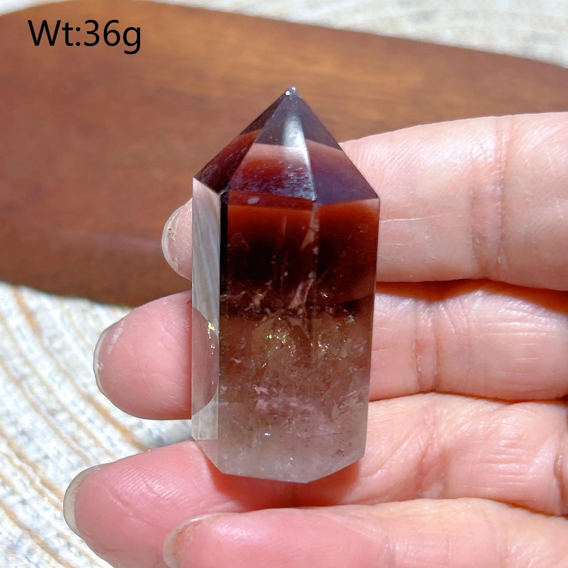 Smokey Rainbow Quartz Point-ToShay.org