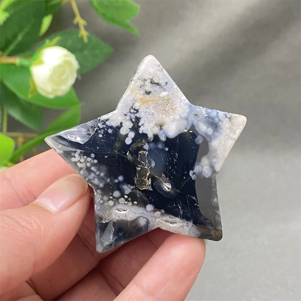 Black Cherry Blossom Agate-ToShay.org