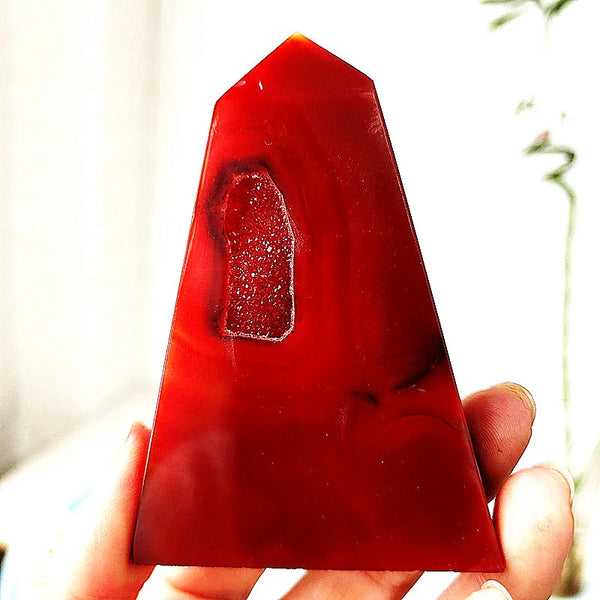 Red Agate Geode Tower-ToShay.org