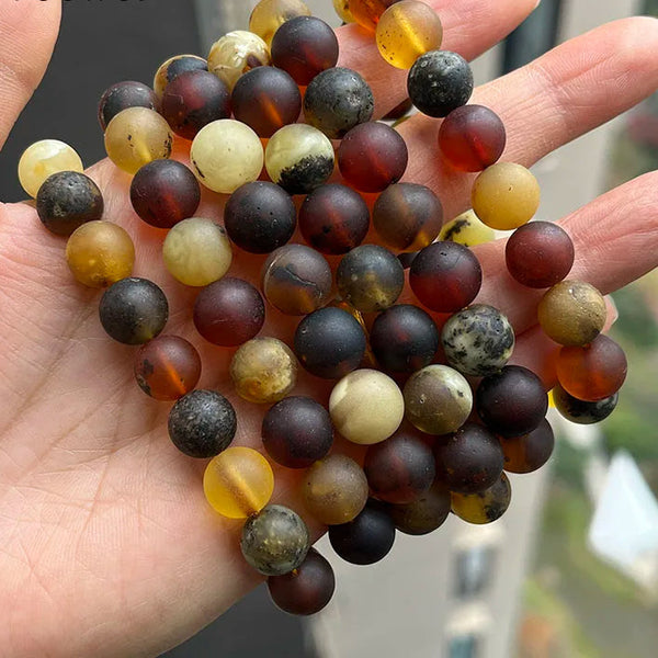 Yellow Amber Bead Bracelets-ToShay.org