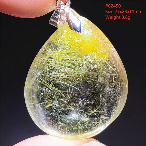 Yellow Rutilated Quartz Pendant-ToShay.org