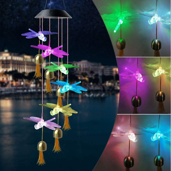 Wind Bells Chime Solar Lights-ToShay.org