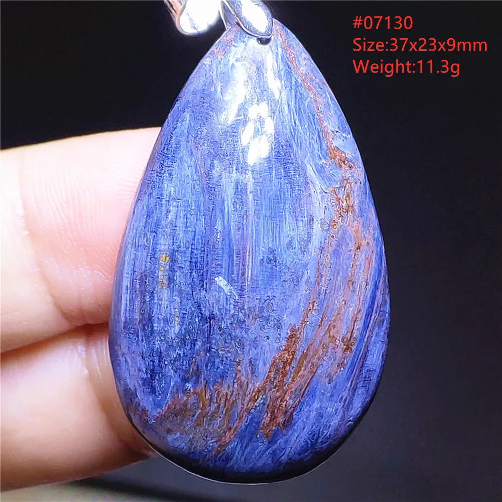 Blue Pietersite Chatoyant Pendant-ToShay.org