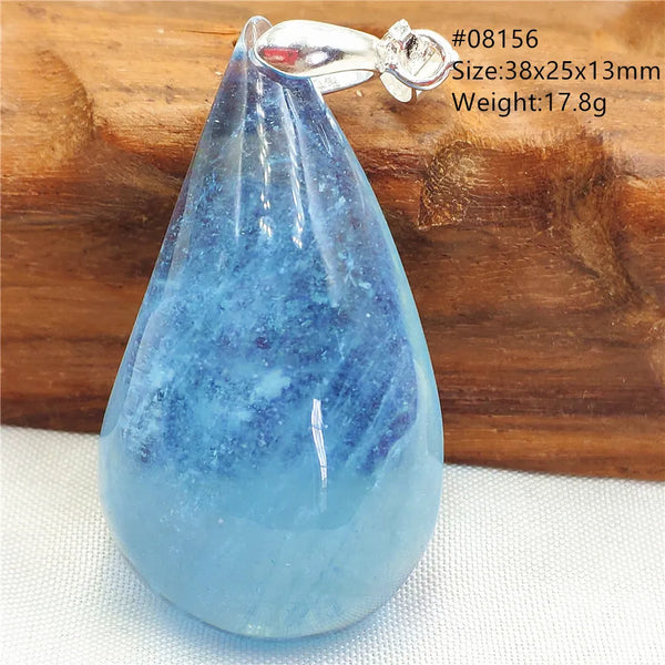 Blue Aquamarine Pendant-ToShay.org