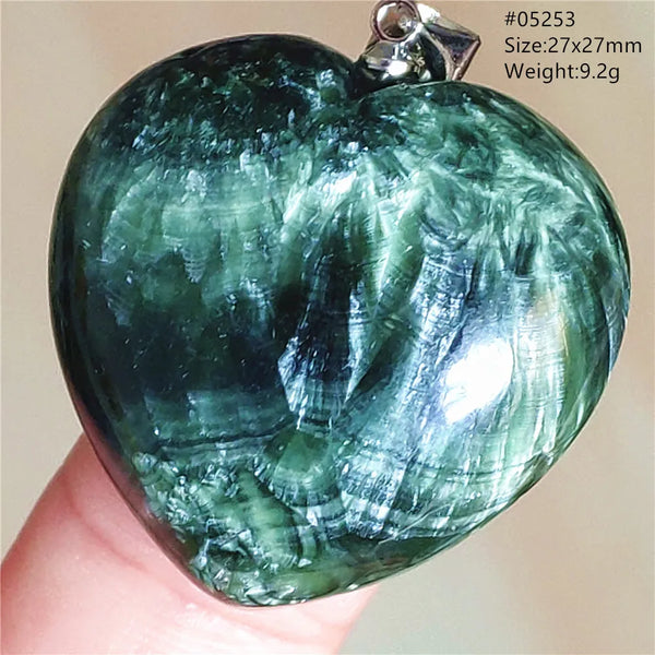 Green Seraphinite Pendant-ToShay.org