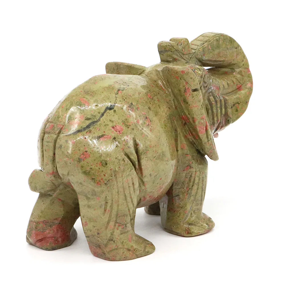 Green Unakite Elephant-ToShay.org