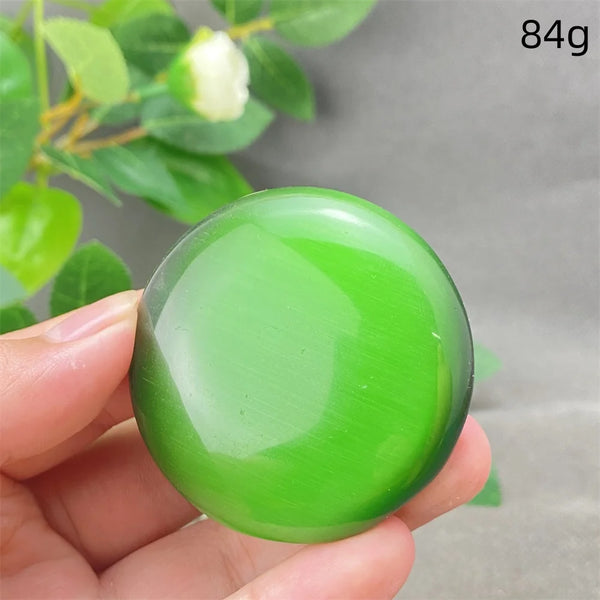 Green Cats Eye Pendant-ToShay.org