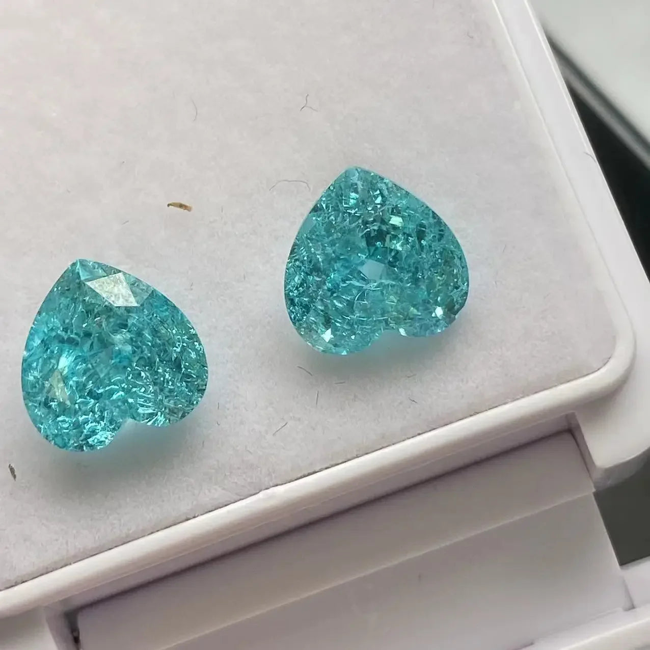 Blue Paraiba Crushed Ice Pendant-ToShay.org