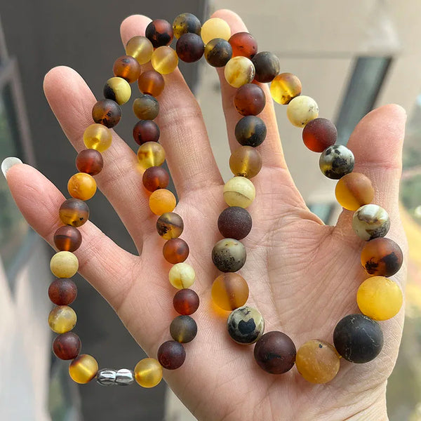 Yellow Amber Necklace-ToShay.org