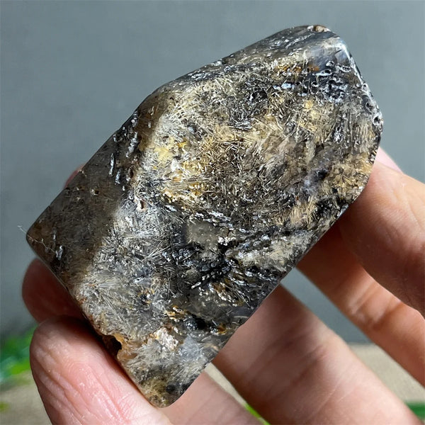 Black Rutilated Hair Raw Quartz-ToShay.org