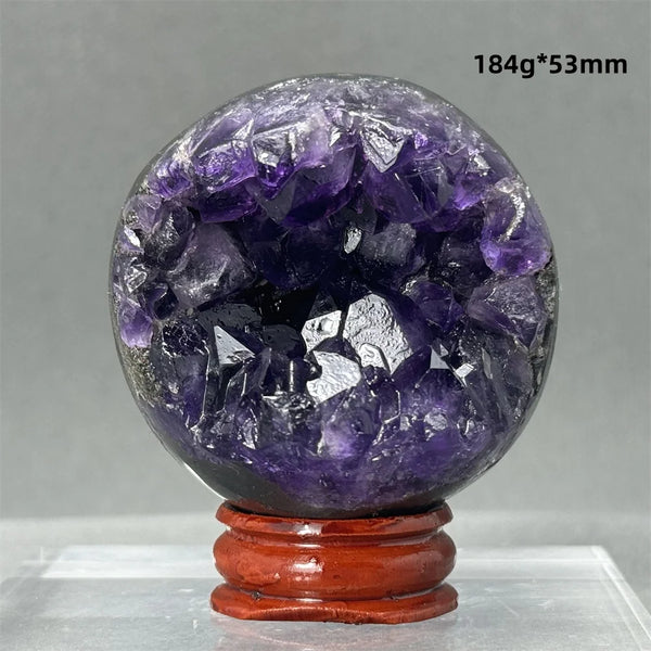 Purple Amethyst Cluster Ball-ToShay.org