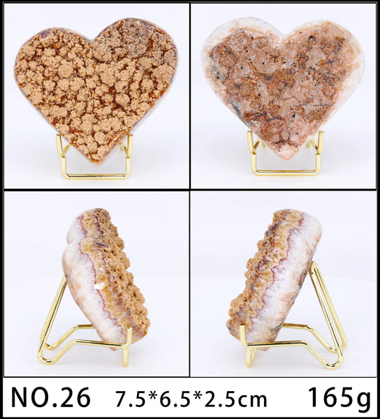 Purple Agate Amethyst Heart-ToShay.org