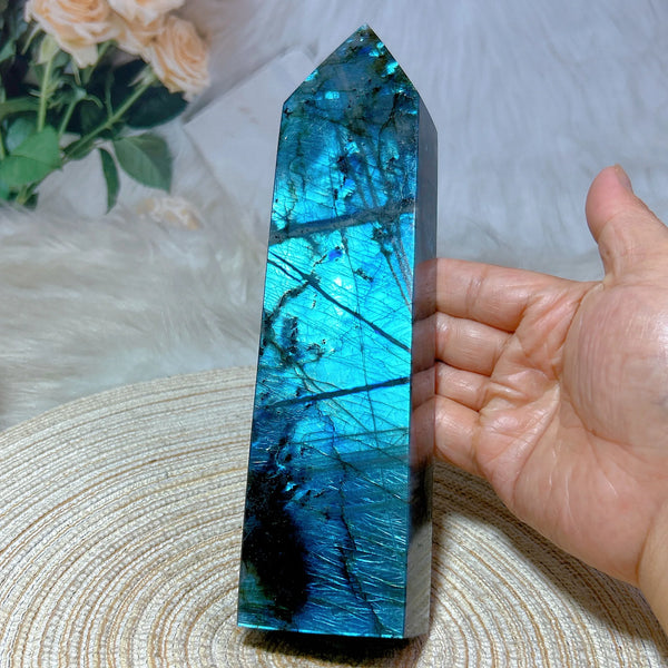 Blue Labradorite Tower Point-ToShay.org