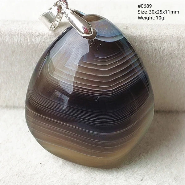 Grey Lace Agate Pendant-ToShay.org