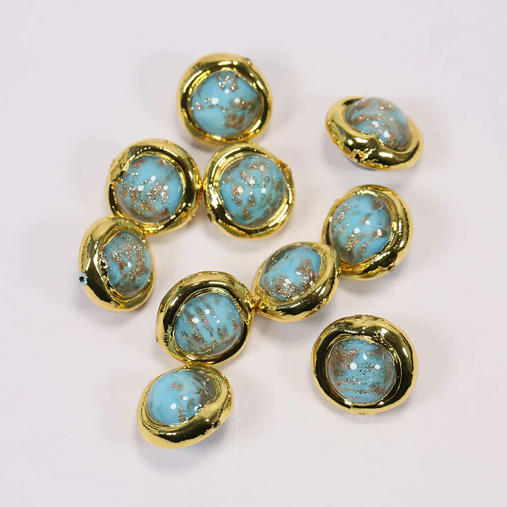 Blue Moss Glass Beads-ToShay.org