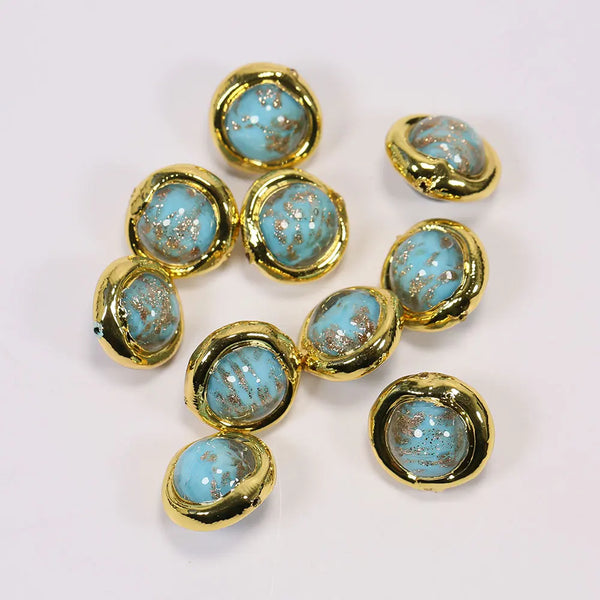 Blue Moss Glass Beads-ToShay.org