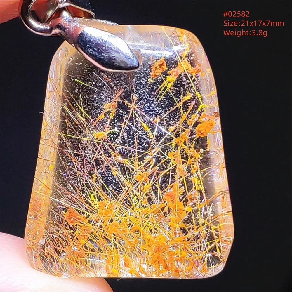 Copper Rutilated Quartz Pendant-ToShay.org