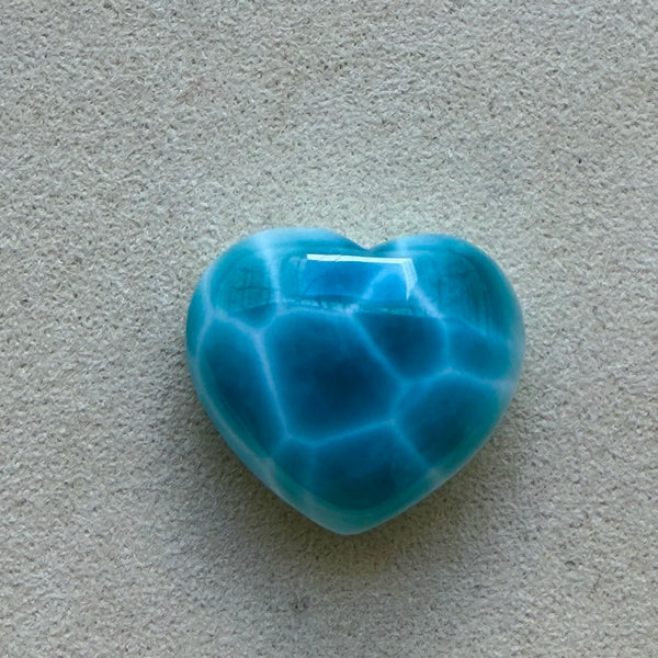 Blue Larimar Heart-ToShay.org
