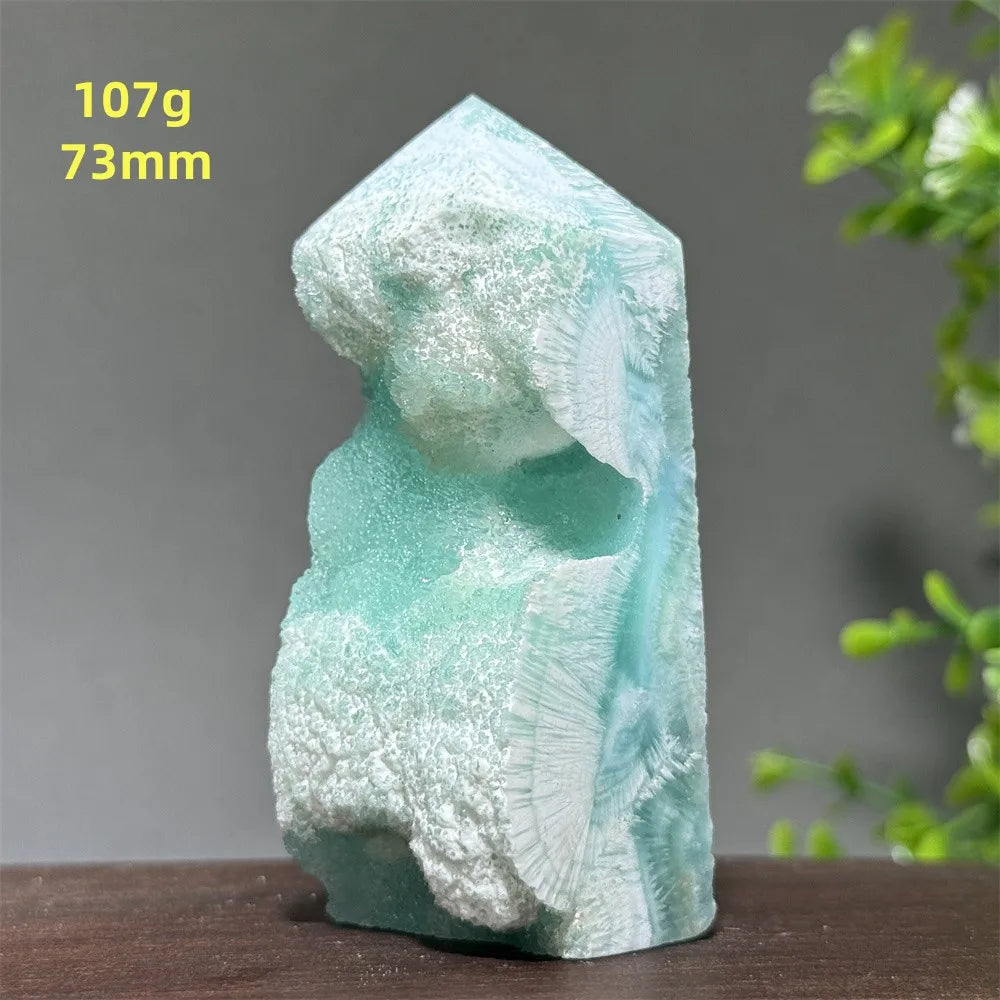 Blue Heteropolar Quartz Tower-ToShay.org