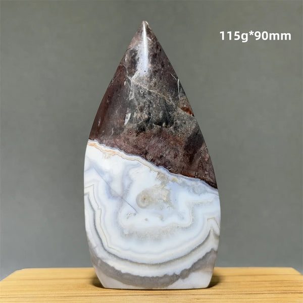 Red Lace Agate Torch-ToShay.org