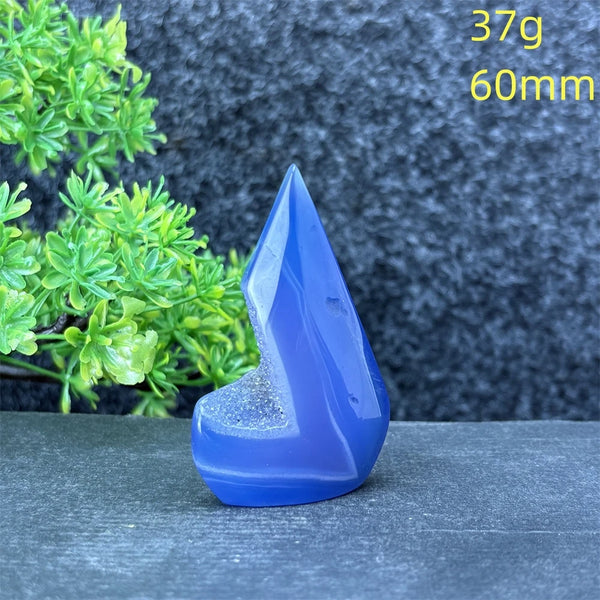 Blue Lace Agate Torch-ToShay.org