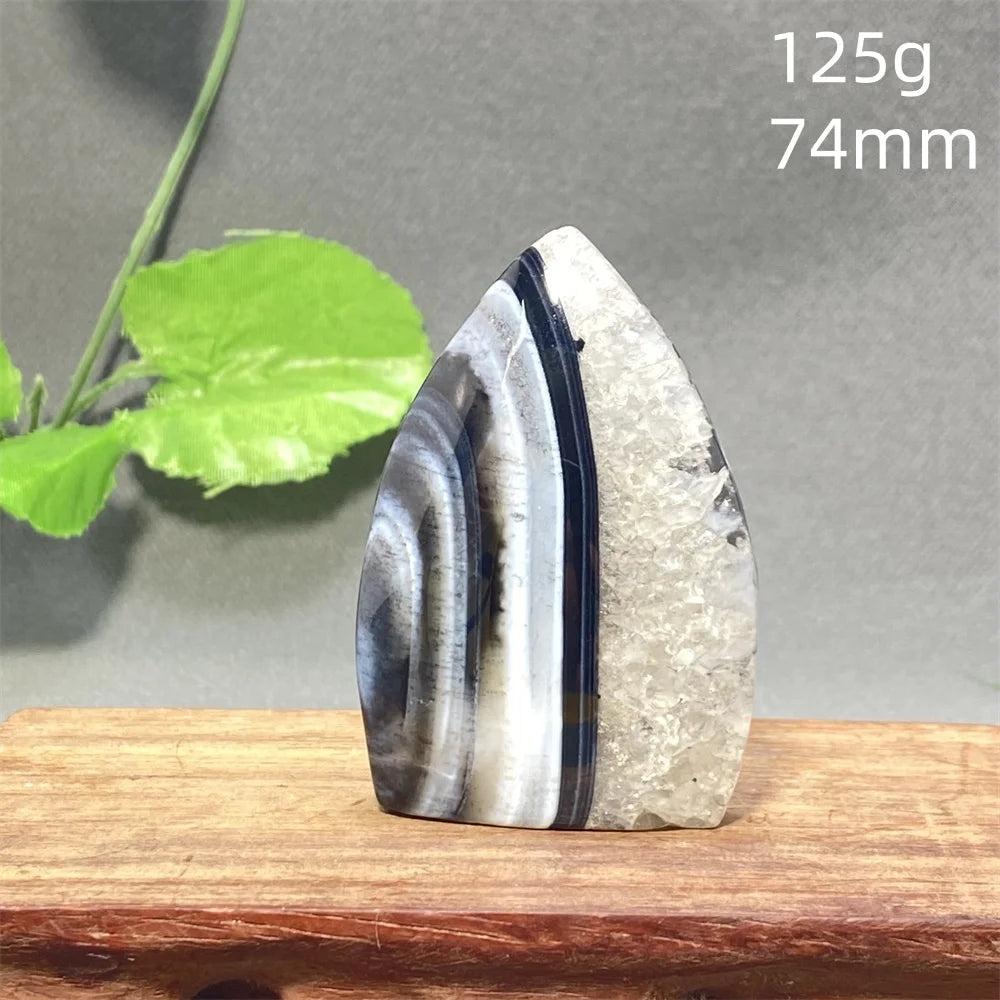 Black Striped Agate Flame-ToShay.org