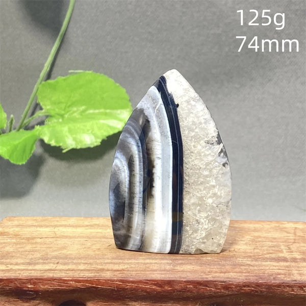 Black Striped Agate Flame-ToShay.org