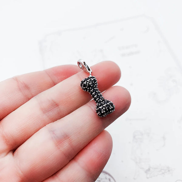 Black Silver Bone Charm-ToShay.org