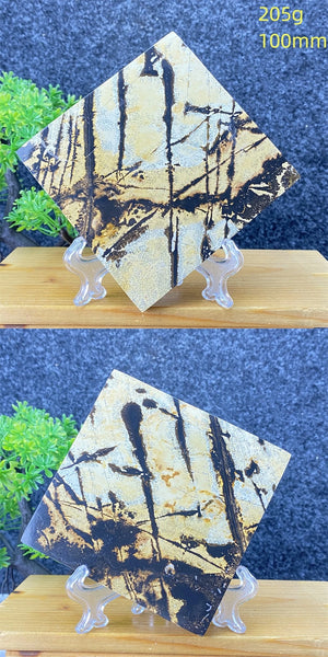 Blue Landscape Painting Slices-ToShay.org